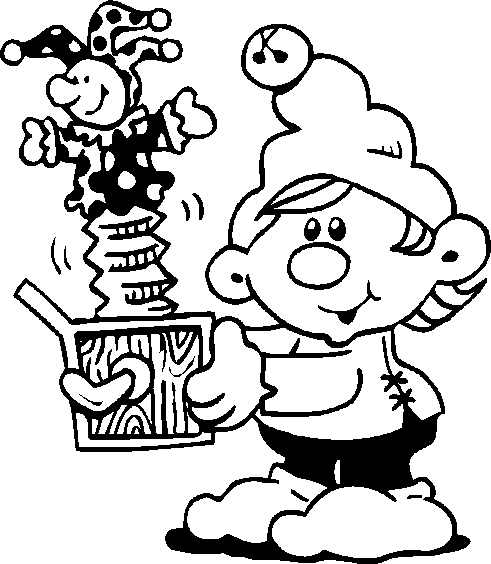 jack in the box coloring pages - photo #16