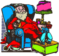 Santa needs a long vacation!