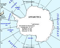 Map of Antartica