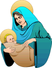 Mary and baby Jesus! The real meaning of Christmas.