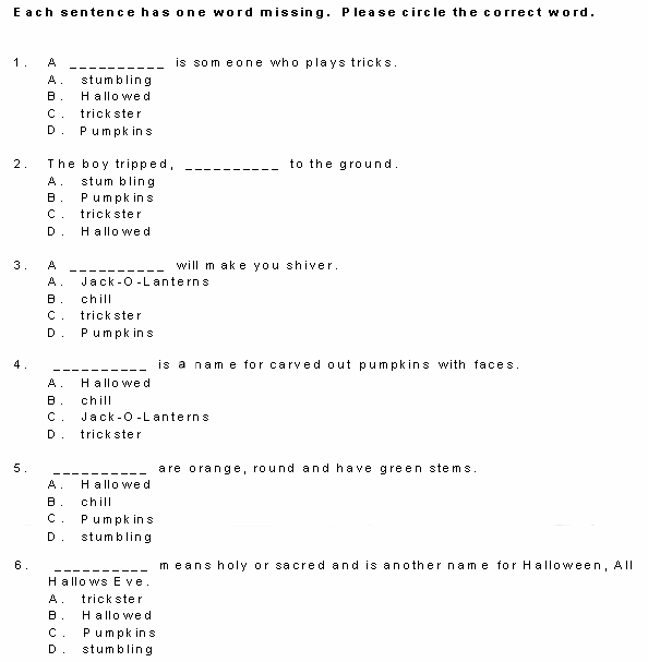 Multiple Choice Test - Field-tested Learning Assessment