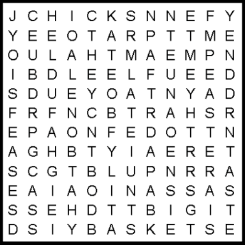 I Hear Somethin' Thumpin' Poem Middies Wordsearch