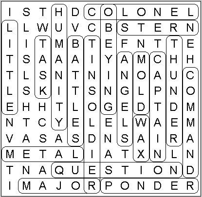 Big Word Search Puzzle Little Tin Soldier