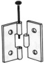 A Hinge with removable pin.