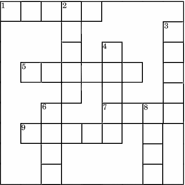 Kid's Easter Crossword Puzzle