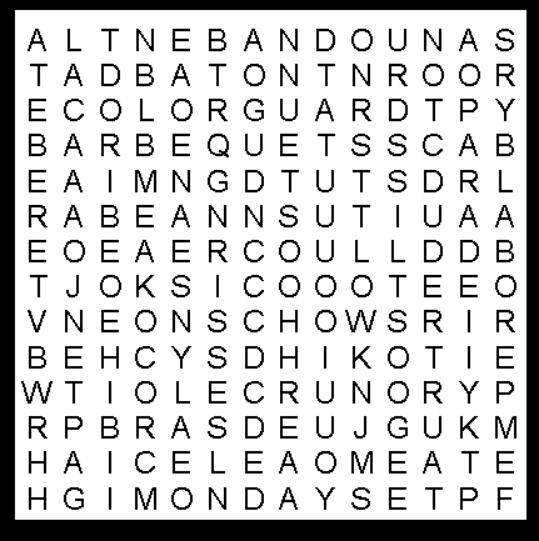 Labor Day Kids Word Search