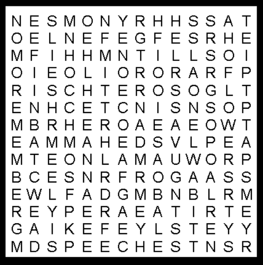 Middies memorial Day Word Search