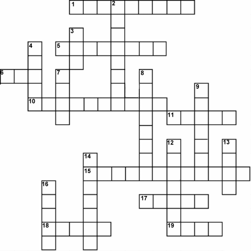 New Year's Day Middies Crossword Puzzle.