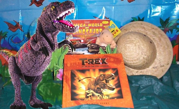 t rex dinosaur. comes with T-Rex Dinosaur Hand