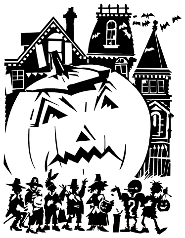 Halloween Black and White Quiz Solution Sunnie BunnieZZ Activity Page