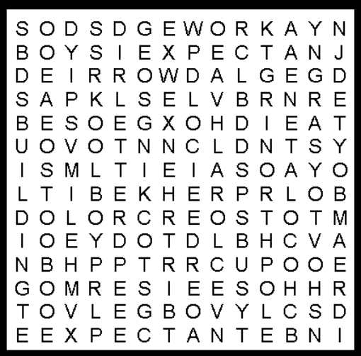 Santa's Workshop Word Search Middies & Elders Puzzle