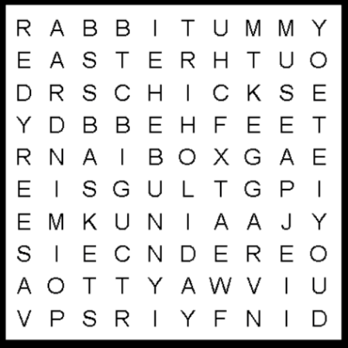 Kids I Hear Somethin' Thumpin' Poem Word Search Puzzle