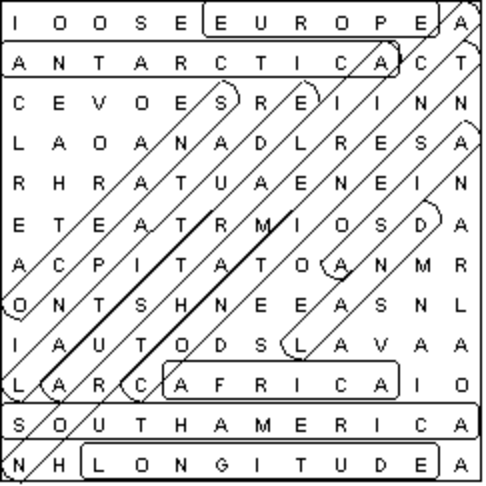 Kids Continent Word Search Puzzle Solution